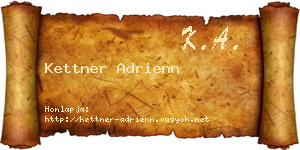 Kettner Adrienn névjegykártya